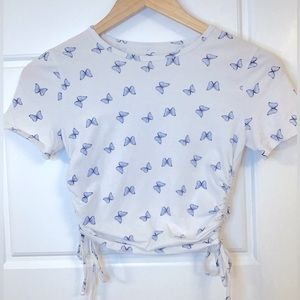Hollister Butterfly Crop Top